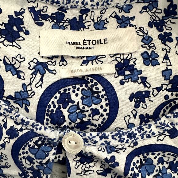 Isabel Marant Etoile Lexini Dress Blue - Picture 15 of 16